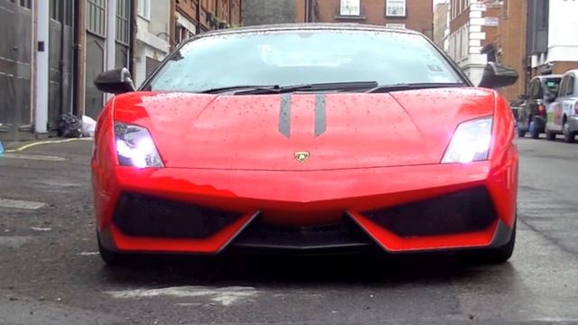 Red Lamborghini Gallardo LP570-4 Performante смотреть онлайн