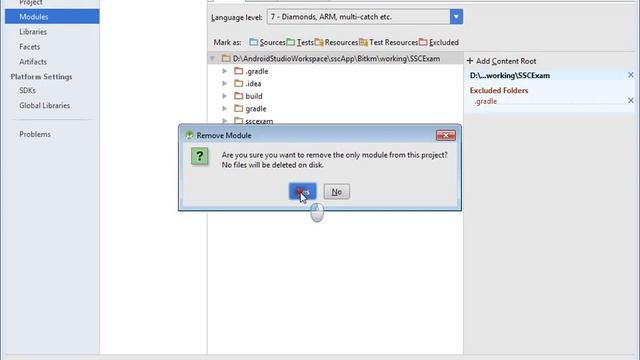 Deleting Android STUDIO project смотреть онлайн