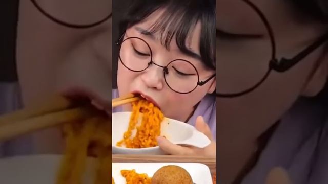 Noodles, Cheese Ball, And Fried Chicken