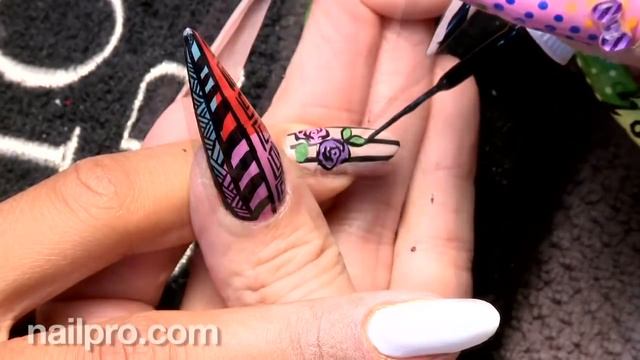 Дизайн ногтей от Marilyn Garcia для обложки Nailpro (апрель 2014) смотреть онлайн
