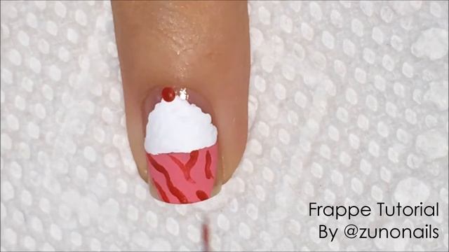 Frappe Nail Art Tutorial By ZunoNails