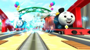 Паровозик Томас соревнуется с другими паровозиками  | Мультфильм Гонки Поезда для детей