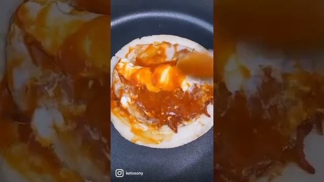 Low Carb Keto Cheesy Tortilla Ham Wraps Recipe #shorts