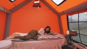 Лагерь в дождь