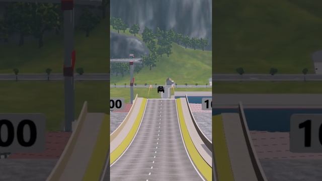 Toyota Land Cruiser 200 Epic High Speed Jumps - BeamNG Drive #shorts