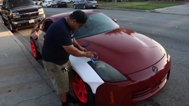Nissan 350z gets a wide body! смотреть онлайн
