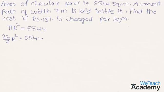 Find The Area Of Circular Path Or Ring Example-2 / Maths Mensuration смотреть онлайн