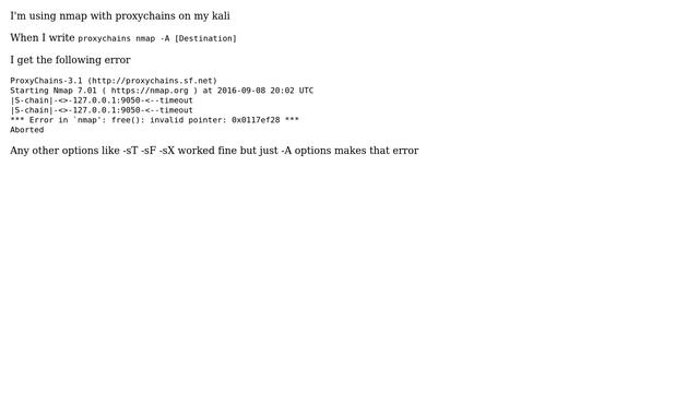 Unix & Linux: Problem using nmap with proxychains смотреть онлайн