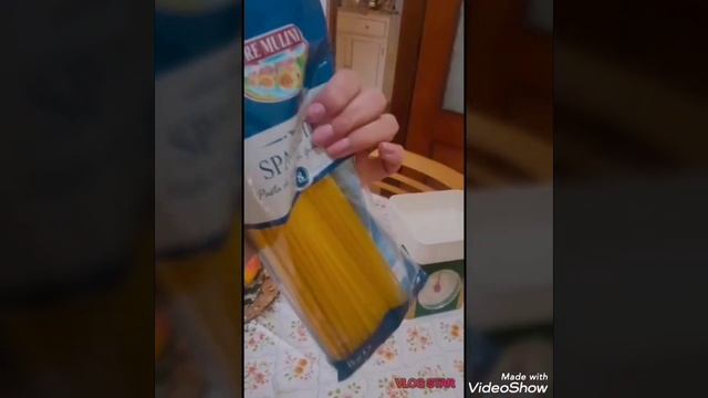 Ricetta Spaghetti Con Gamberetti/Рецепт паста с креветками/ Recipe Pasta / وصفة السباغيتي مع الر