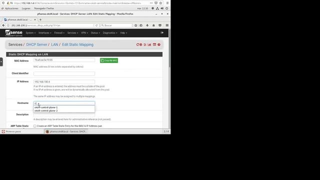 configure macs and ips dhcp server in pfsense create clsuter openshift 4.5 смотреть онлайн