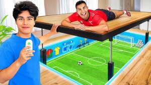 Я построил СЕКРЕТНОЕ футбольное поле для Роналду!