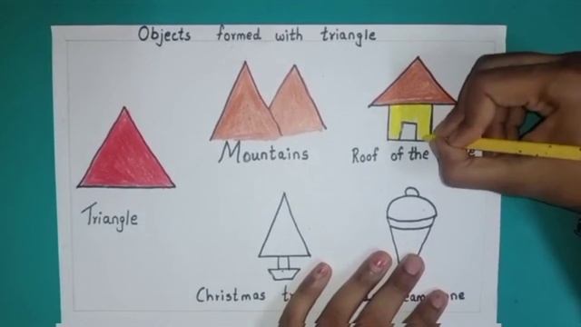 Objects formed with triangle ( Colouring) смотреть онлайн