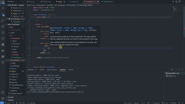 React webportfolio TechStack Компонент #9 смотреть онлайн