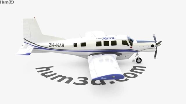 Pacific Aerospace P-750 XSTOL 3D model by 3DModels.org смотреть онлайн