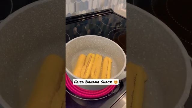 Fried Banana with Caramel #snack #yummy #easyrecipe #enjoy смотреть онлайн