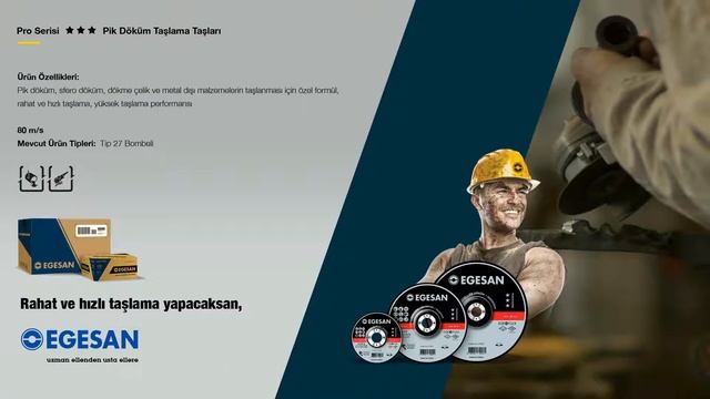 EGESAN PRO SERİSİ PİK DÖKÜM TAŞLAMA TAŞLARI смотреть онлайн