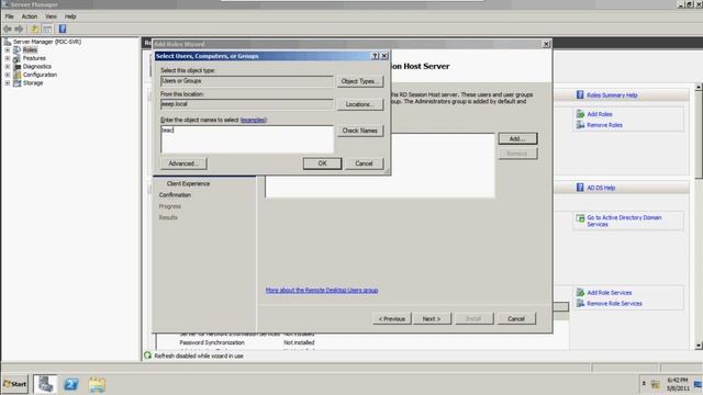 Windows Server 2008 R2 - Remote Desktop Services - Install смотреть онлайн