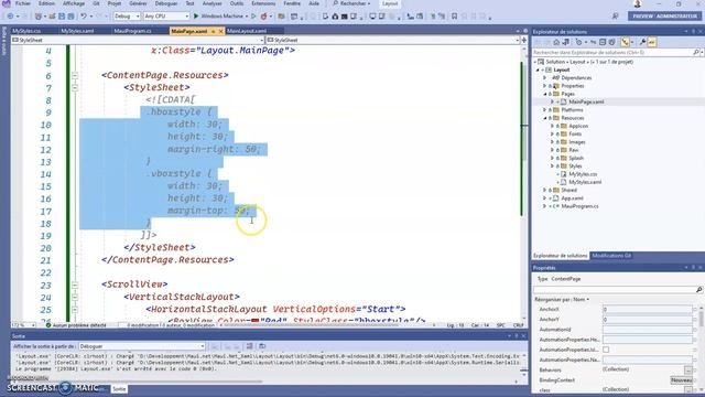 NET Maui Xaml #7 : Layouts - StackLayout - StyleSheet Css Resource смотреть онлайн