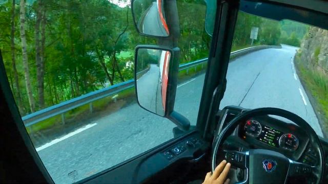 #POV Truck Driving Scania R500 4K - Norway Skare смотреть онлайн