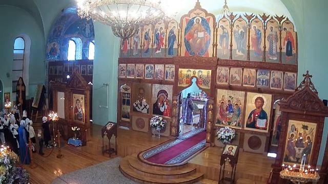 Прямая трансляция 7.0.24 в 9:00 ч. Благовещение Пресвятой Богородицы смотреть онлайн