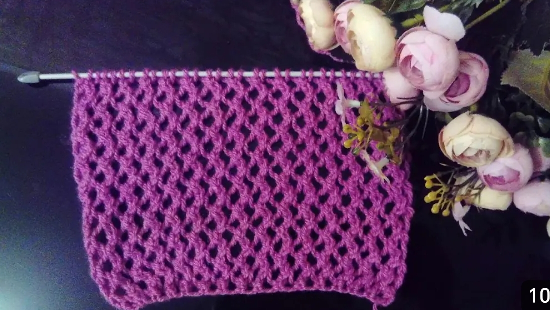 УЗОРЫ СПИЦАМИ СЕТКА №1 смотреть онлайн