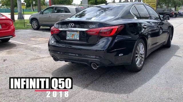 2018 Infiniti Q50 Resonator delete and remark axle back смотреть онлайн