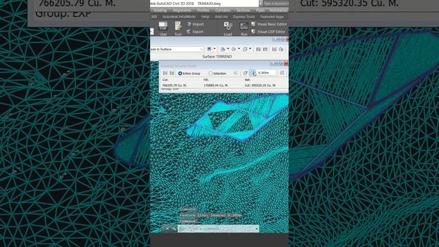 CALCULO de volumen (m3) de CORTE y RELLENO en una explanación AutoCAD CIVIL 3D смотреть онлайн