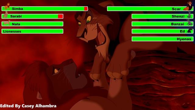 The Lion King (1994) Final Battle with healthbars 1/2 смотреть онлайн