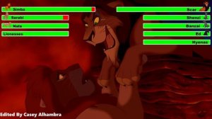 The Lion King (1994) Final Battle with healthbars 1/2