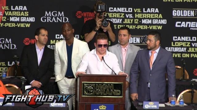 Canelo Alvarez vs. Erislandy Lara: Full post fight press conference video смотреть онлайн