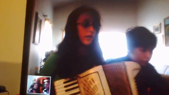 Beatrice & David playing the Accordion.. смотреть онлайн