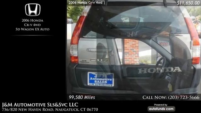 Used 2006 Honda Cr-v 4wd | J&M Automotive Sls&Svc LLC, Naugatuck, CT - SOLD смотреть онлайн
