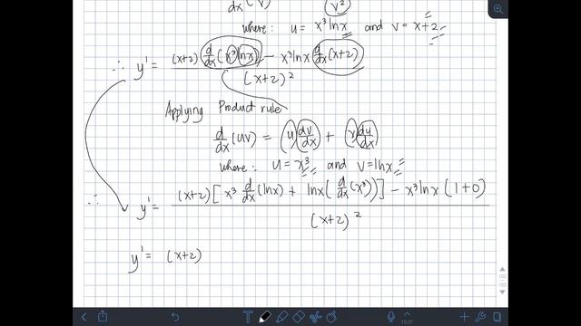 Derivative Practice #59: derivative of (x^3(lnx))/(x + 2) смотреть онлайн
