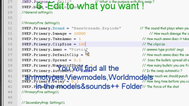 How to make your own gmod Sweps смотреть онлайн