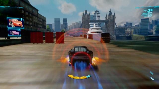 Тачки 2 (Xbox 360) - Гонка: 3 круга - Букингемский спринт - Радиатор Молния смотреть онлайн