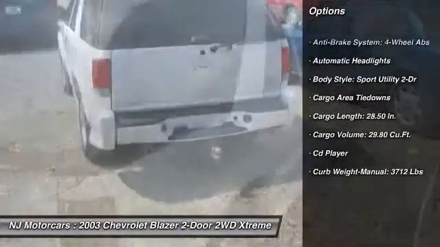 2003 Chevrolet Blazer 2-Door 2WD Xtreme Sussex NJ 07461 смотреть онлайн