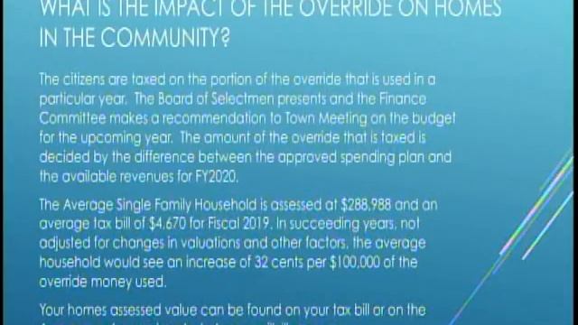 BOS Override Presentation 3/25/19 смотреть онлайн