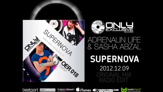 Sasha Abzal & Adrenalin Life - Supernova (Original Mix) смотреть онлайн