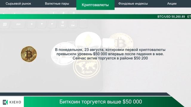 Kiexo. Нефть дорожает после существенного падения. 23.08 смотреть онлайн
