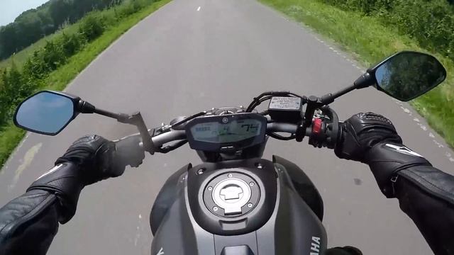 0-100 Acceleration Yamaha MT-07 смотреть онлайн