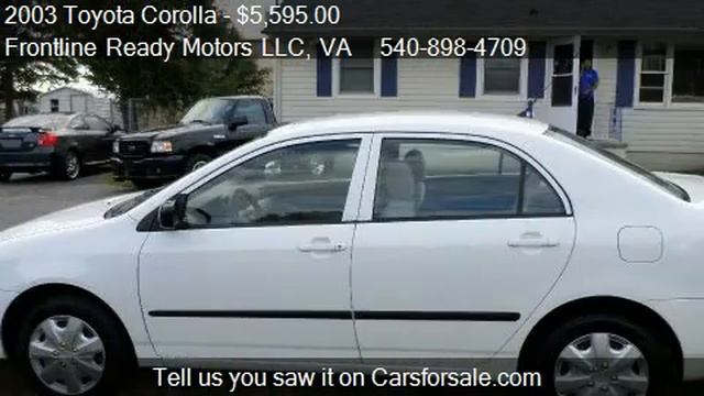2003 Toyota Corolla CE - for sale in Fredericksburg, VA 2240 смотреть онлайн