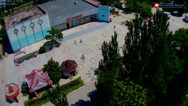 Центр Щёлкино, 17.07.2015 - time-lapse с камеры 3 смотреть онлайн
