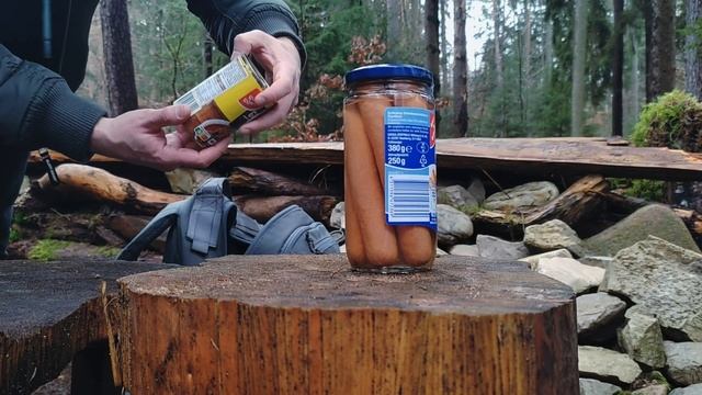 Посуда из фольги. Немецкие консервы. Бушкрафт посуда. ПВД. смотреть онлайн