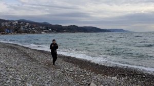 Лазаревское Рыбацкий поселок, пляж Чайка. маленькая экскурсия 12.01.2025 год.