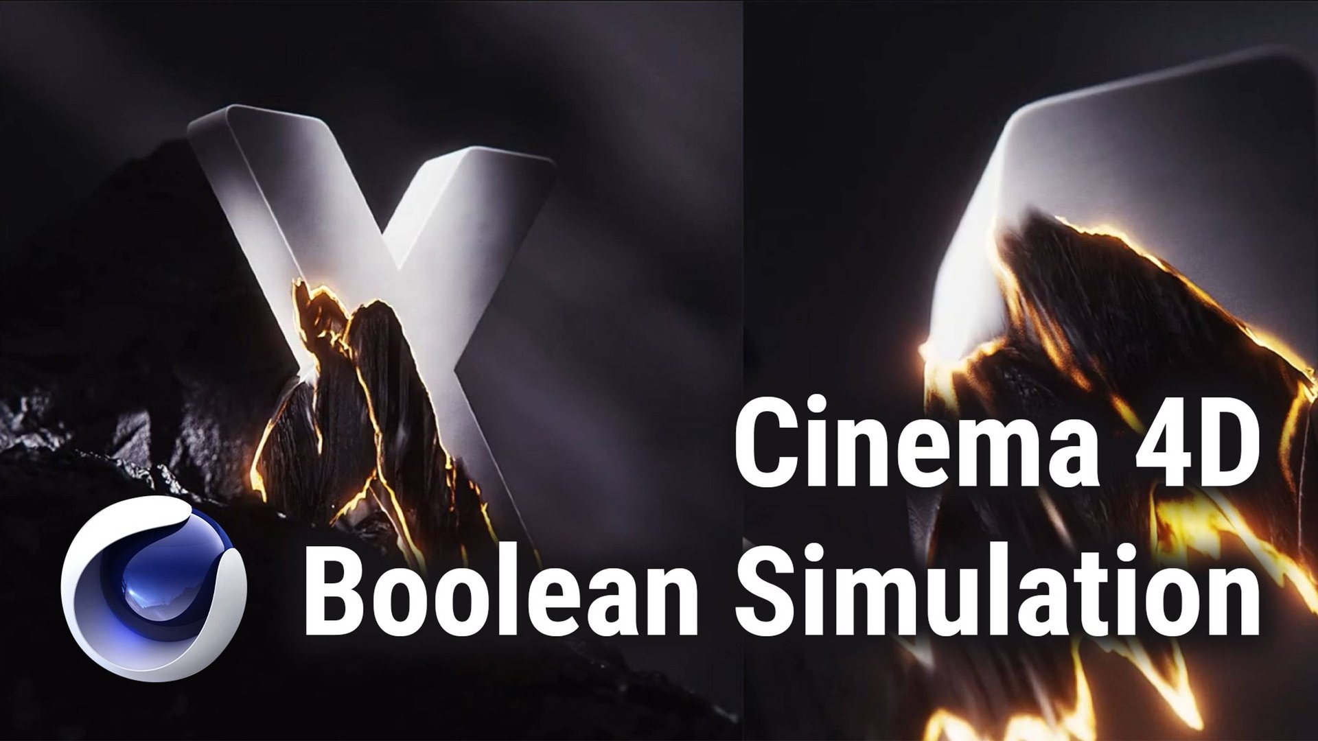 Cinema 4D Tutorial - Boolean Simulation смотреть онлайн