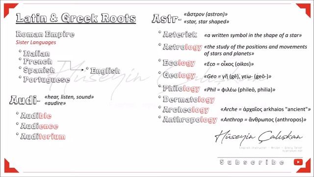 YDS & YÖKDİL Latin Roots 1 "İngilizceye Latinceden geçen sözcük incelemeleri" смотреть онлайн