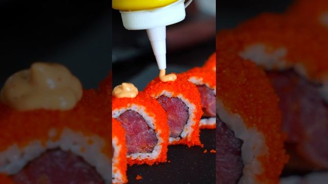 Роллы с тунцом и масаго #shorts #food #kitchen смотреть онлайн