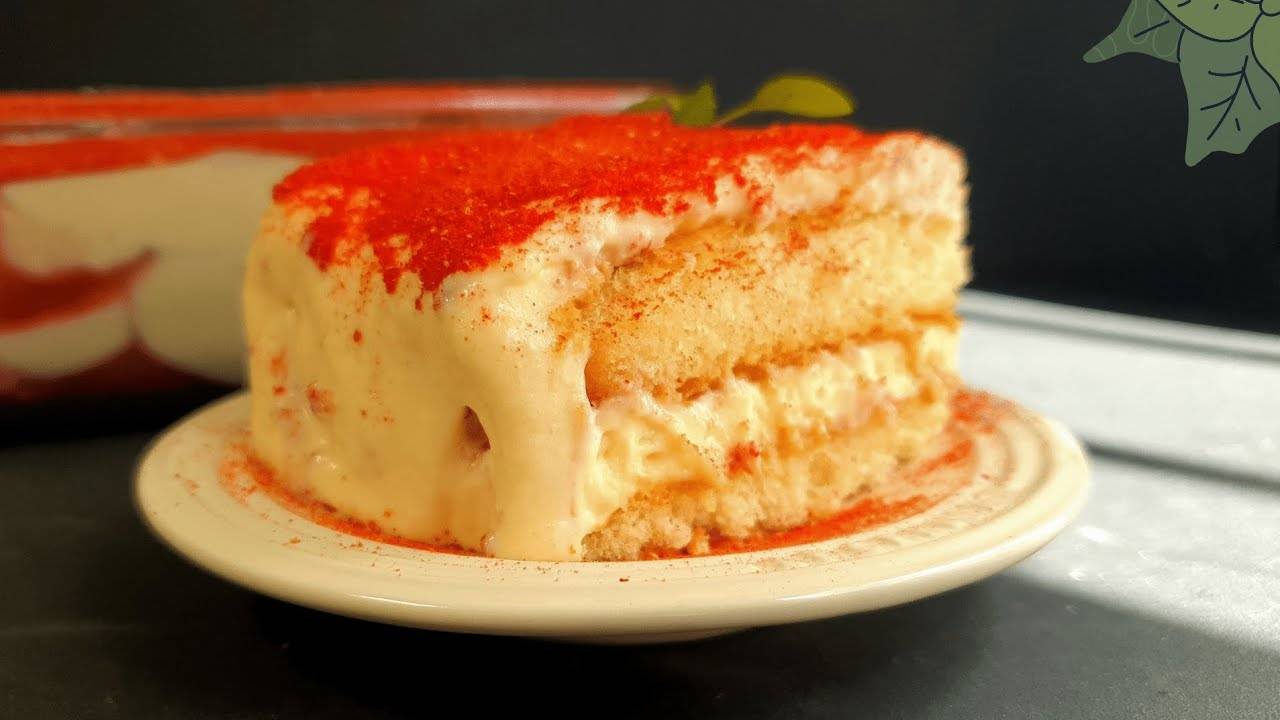 ТИРАМИСУ с клубникой / десерт без выпечки / с маскарпоне