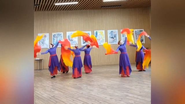 Студия танца Мохито Великий Новгород на открытии / выставка Ольга Петрол акварель 09.03.2024 смотреть онлайн