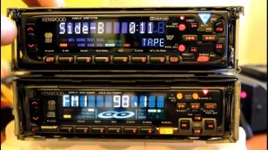 Kenwood KRC-777R cassette & KDC-7060R cd player car stereo